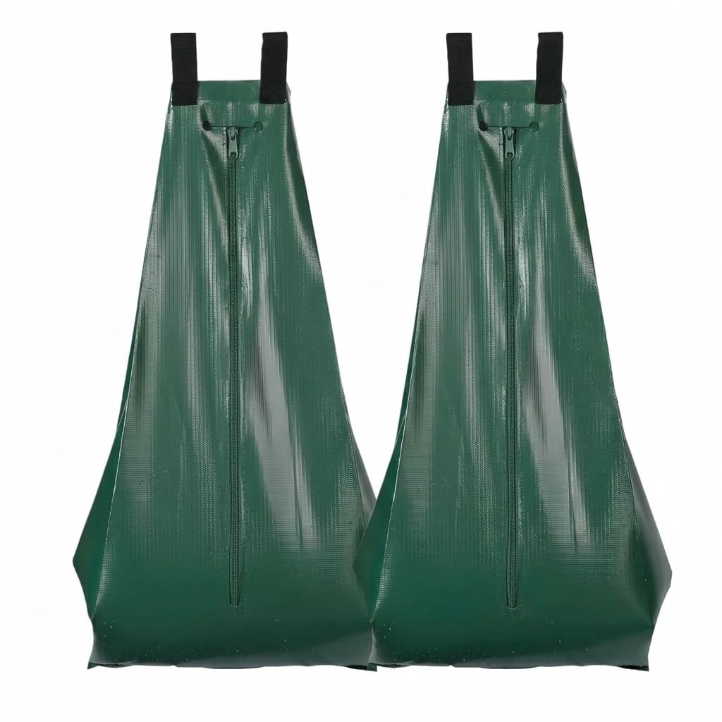 Baumbewässerungssack,Wassersack für Bäume, Baumbewässerungsbeutel, Bewässerungssack mit Reißverschluss, Robust und Wetterbeständig für Kleine und Große Bäume Jungbäume und Sträucher, 2STK, 75 L