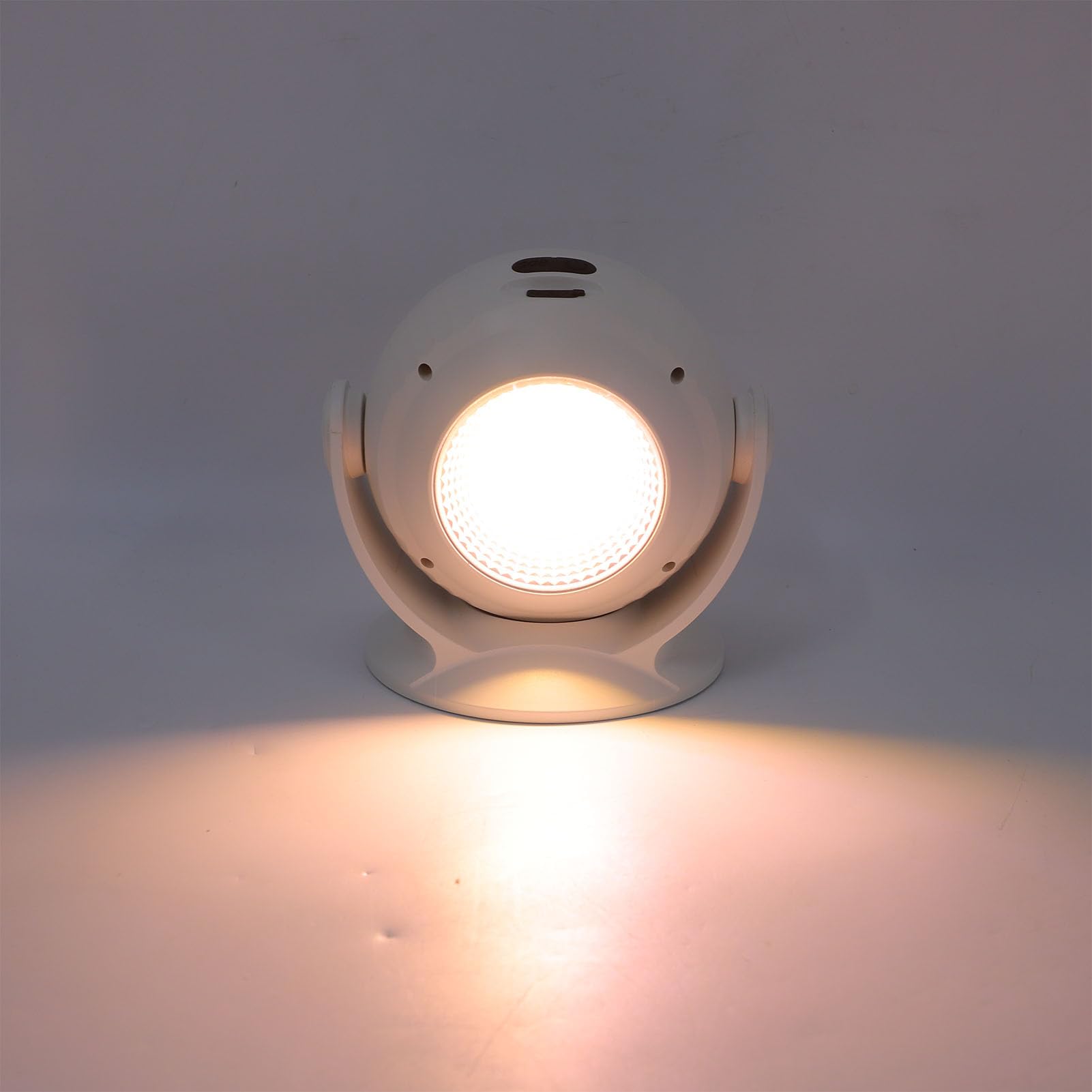 Zunate Lampe de Projecteur de Ciel étoilé, Lumière de Lune Rotative à 360 Degrés, Lumière D'ambiance de Camping Rechargeable Blanche 5,9x5,1 Pouces