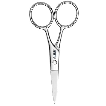 GUBB Grooming Scissor Small for Men & Women | Multipurpose Scissor Ideal for Men for Moustache, Beard, Ear and Nose Hair Trimming | Suitable for Women for Eyelashes and Eyebrow Trimming - image, photos