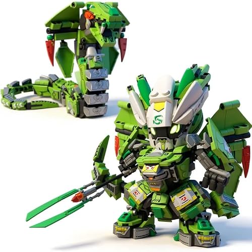 kececo Mechanical Snake Building Blocks SetďźTechnological Cobra Animals Model Toy Setďź487Pcs Creative Toys Gifts for Adults and Kids