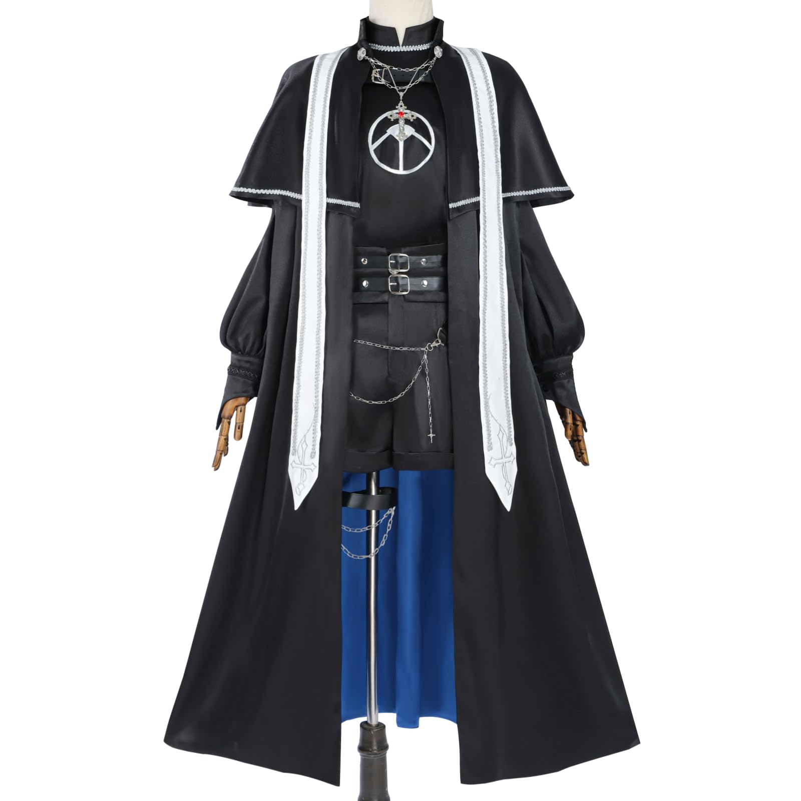 Photo 1 of Nuoqi Scaramouche Wanderer Cosplay Outfit - Black, Size S