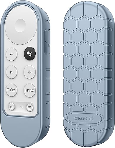 Miniatura 10 de Fintie CaseBot - Funda protectora para Chromecast con control remoto de voz Google TV HD 20224K 2020 - Funda de silicona ligera (antideslizante) a