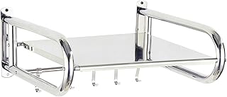 Uziqueif Scaffali da Cucina Scaffale in Acciaio Inox Attaccatura a Muro da Cucina Forno a microonde Rack Scaffale Scaffale Cucina Accessori