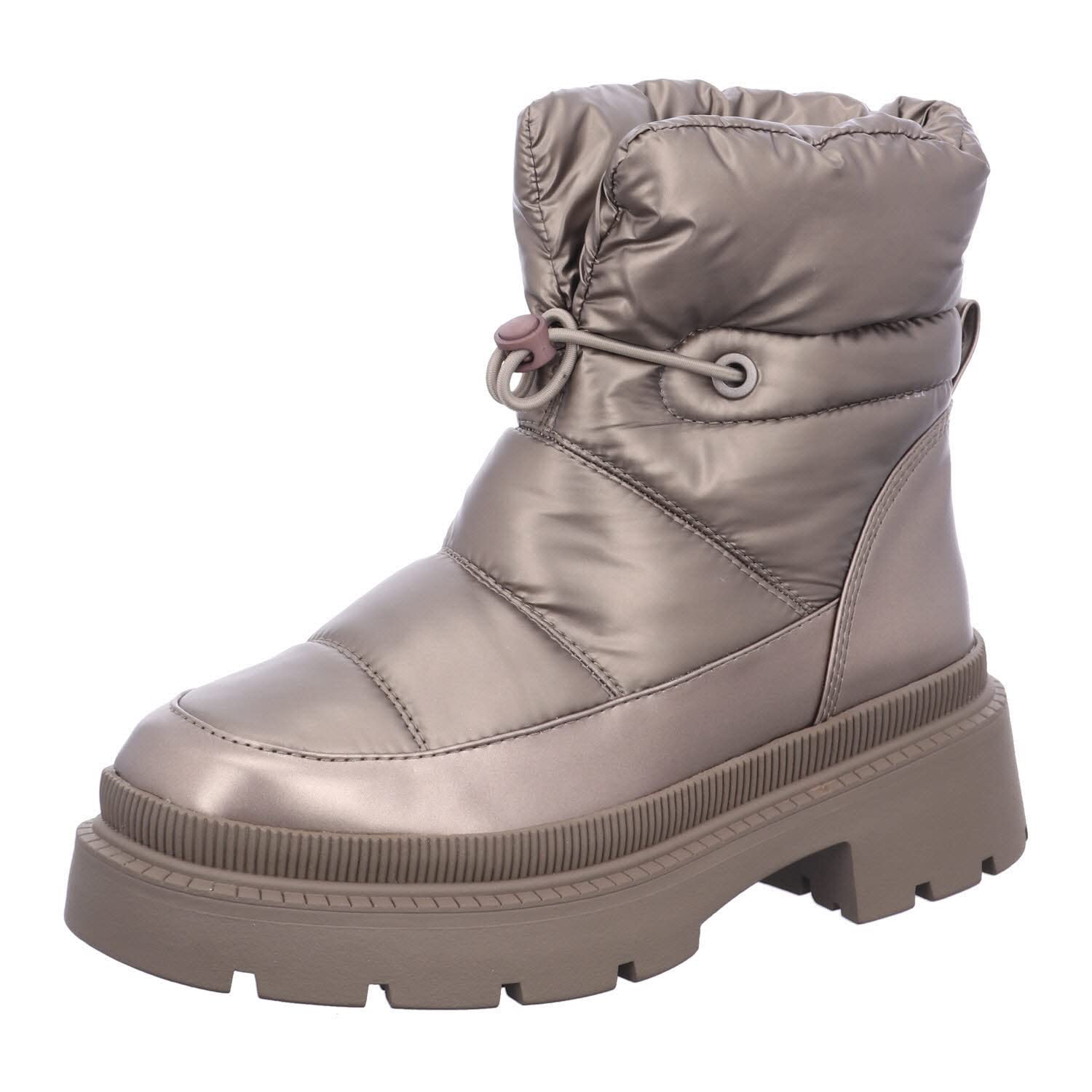 Tamaris Women's comfortable shoes, women's lace-up shoes, warm lined, lace-up shoes, street shoes, low-tie, platinum, 37 EU