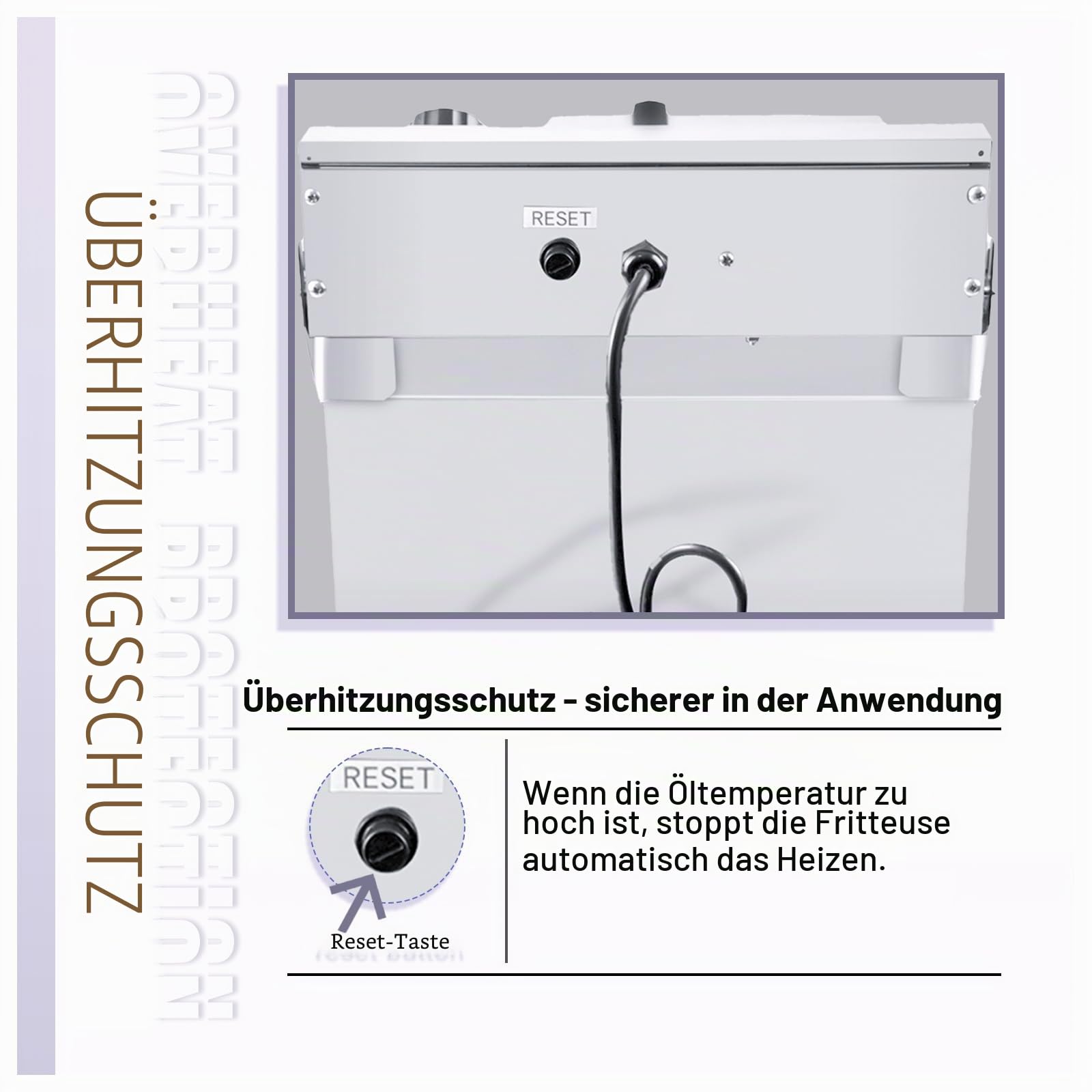 17L Elektrische Fritteuse Gastro Friteuse mit Ablasshahn | Professionelle Edelstahl Elektro Friteuse 3000W, Maximale Ölkapazität 11L, Thermostat 60–200 °C, für Küche, Restaurant