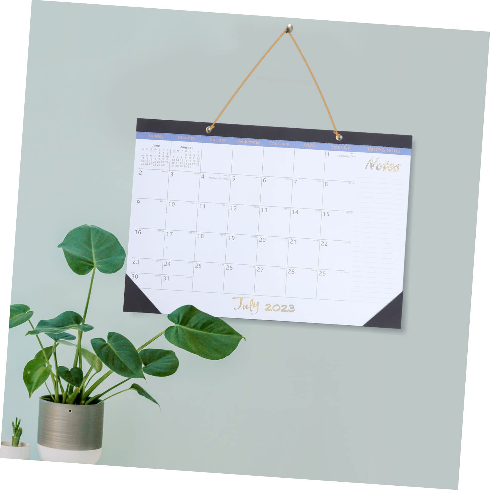SEWACC 2stücke Monatlicher Wandkalender Praktischer Hängender Kalender Für Zuhause Und Büro Minimalistisches Design Mit Notizfeldern Stabile Verarbeitung Für Einfache Planung Und