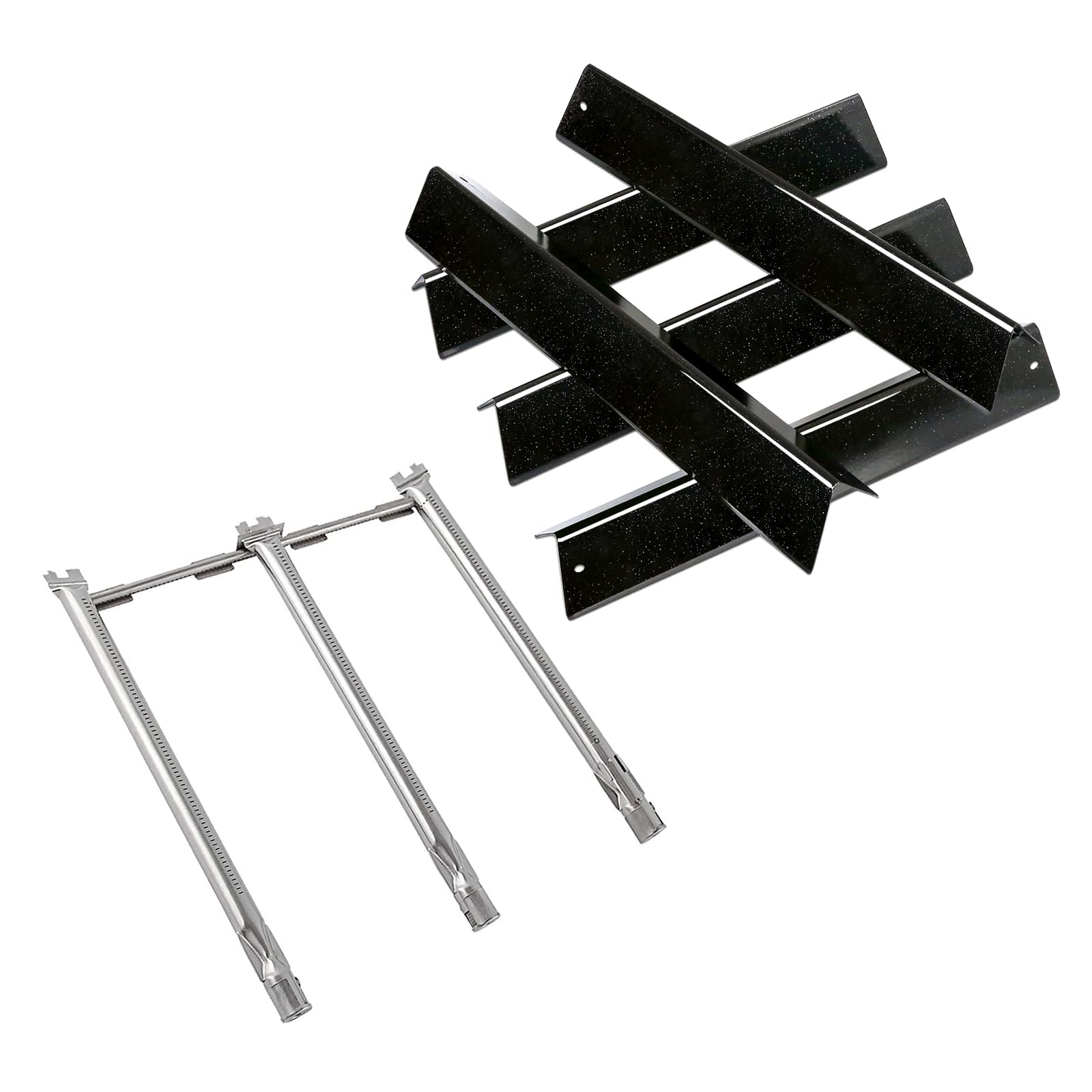 7636 Barras Flavorizer y 69787 Tubo quemador de acero inoxidable para Weber Spirit I & II 300 Series, Spirit E310 E320 E330 S310 S320 S330 (con controles montados frontales)