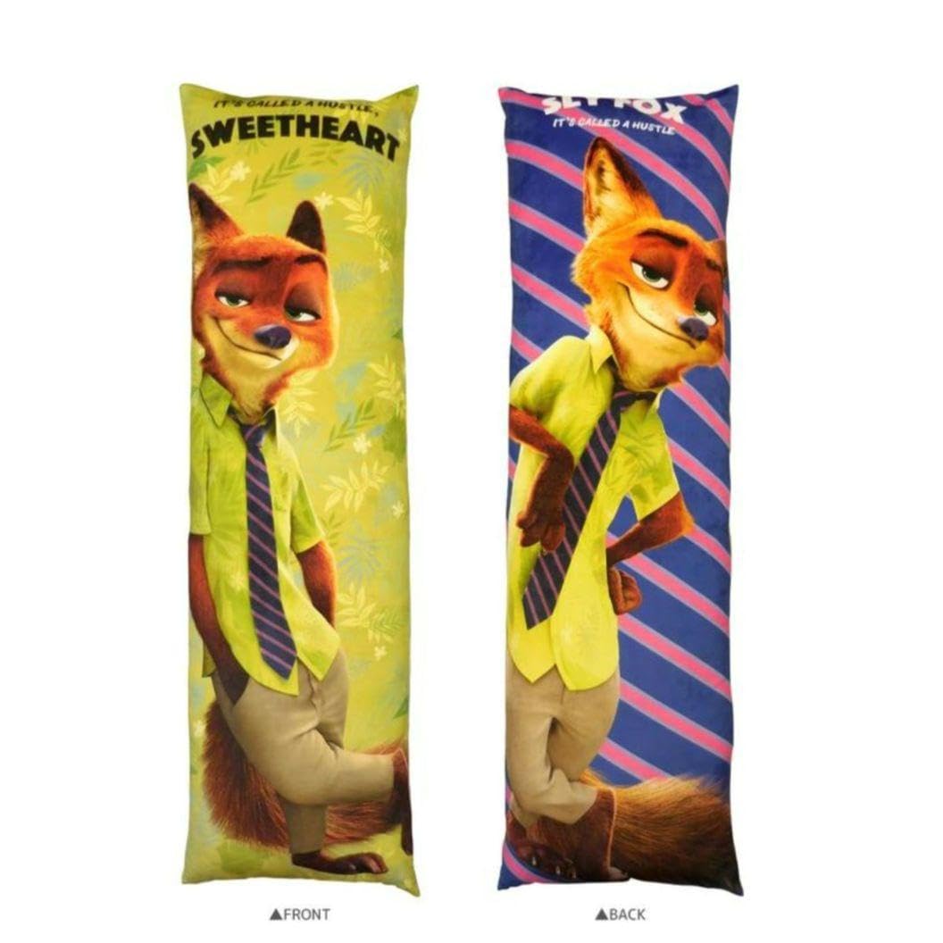 【新品】ニック　クッション　大きなクッション　2個セット　抱き枕　ズートピア Amazon｜キデイランド ズートピア ニック ワイルド 抱き枕カバー｜抱き