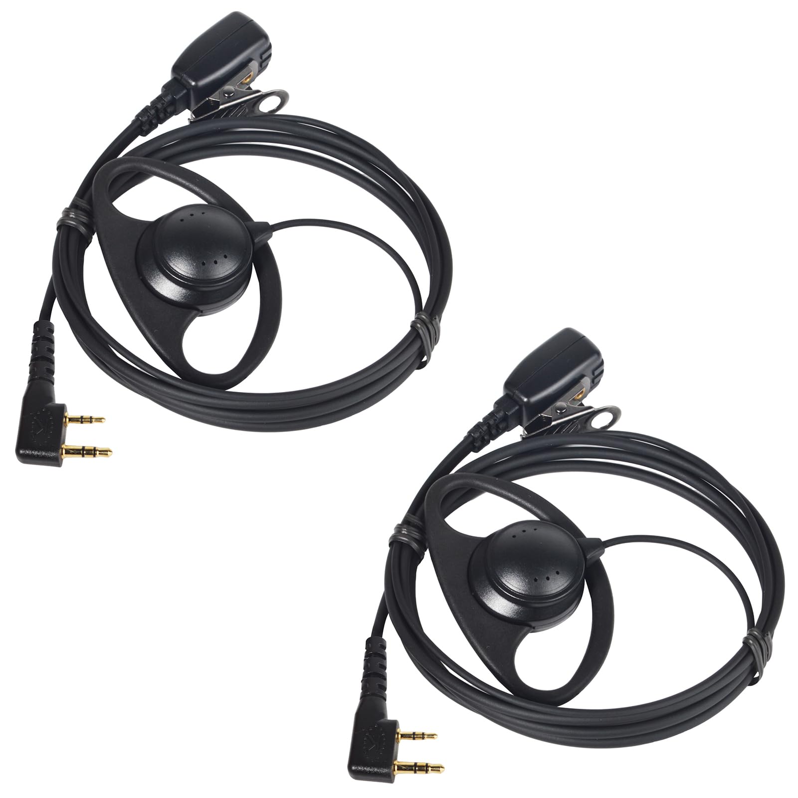 YNIBST D-Shape Walkie Talkie Earpiece Compatible with Baofeng Kenwood