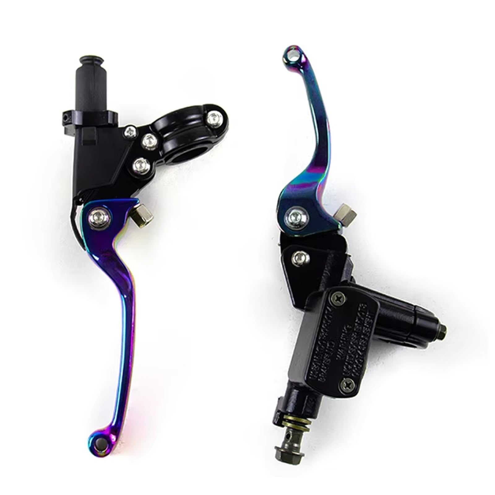 BeiZhengbhD Clutch Lever Handlebar Motorcycle Hydraulic Cylinder Clutch Lever for CRF for YZF XR CQR KLX RMZ Brake Pump Handle Dirtbike CNC Vehicle Handlebars(Colorful)