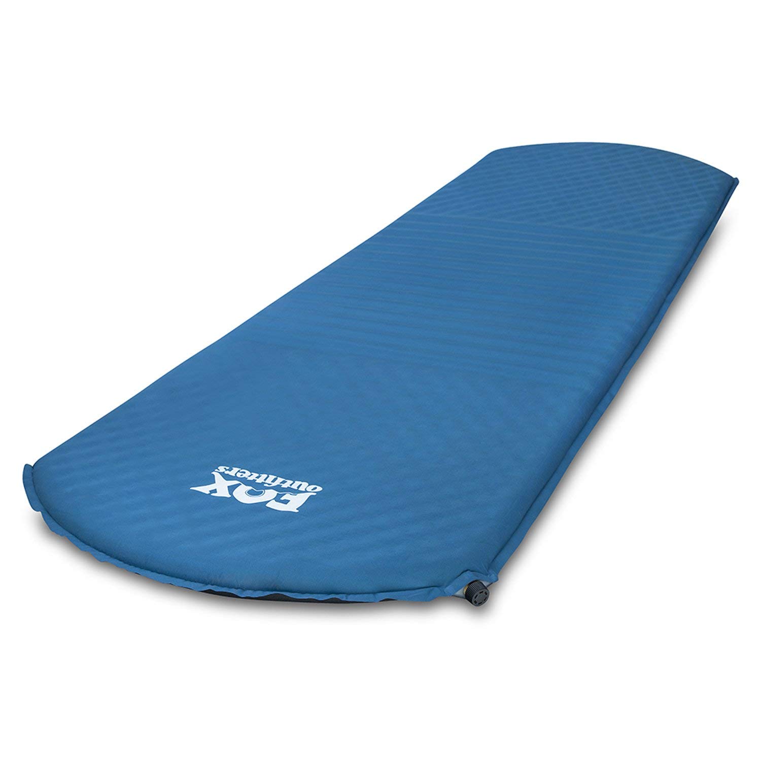 Fox OutfittersComfort Series Self Inflating Camp Pad, Foam Sleeping Mat for Camping, Backpacking, Hiking, Hammocks, Tents (Long)
