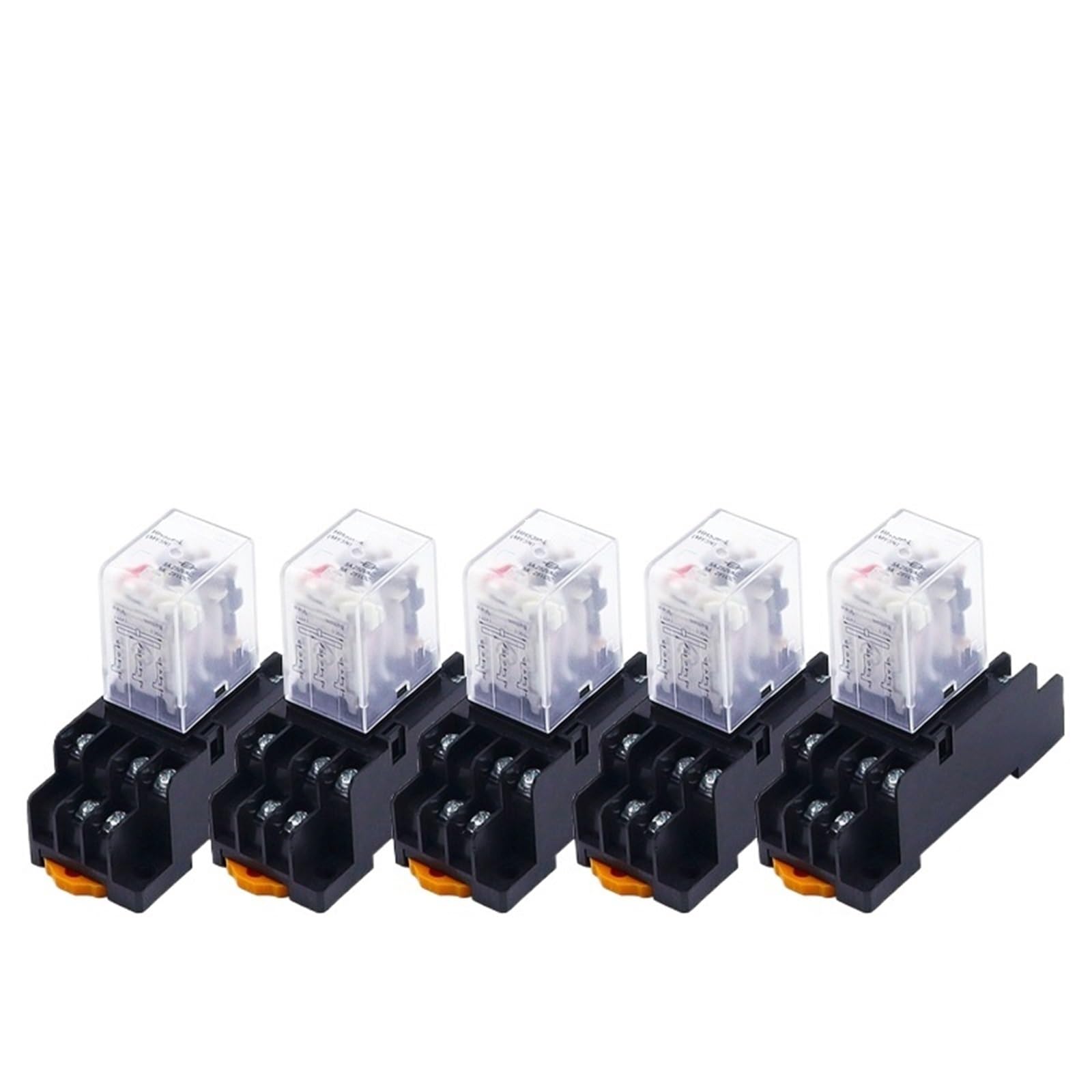 Relé de potencia general con bobina electromagnética MY3NJ de 5 piezas, 11 pines, HH53P, CA 12 V, 24 V, 110 V, 220 V, relé en miniatura con base PYF08A(AC 36V)