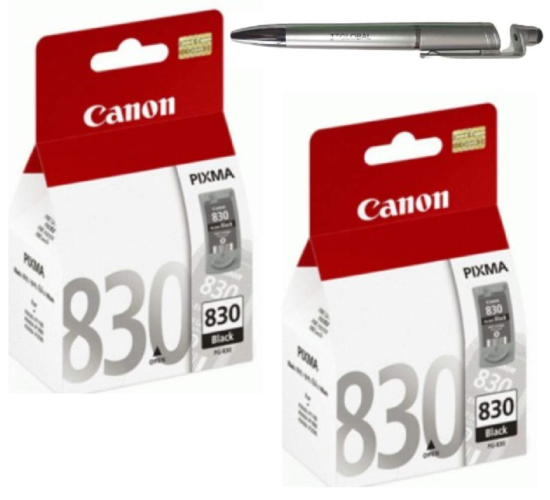 Canon PG 830 Ink Cartridge Twin -2 Pcs MP145 MP198 MP228 MP476 MX308 MX318 iP1880 iP1980 iP2580 iP2680 with ITGLOBAL 3in1 Mobile Phone Stand Stylus Ballpoint Pen (Very Colors) (B081F81ZLZ) Amazon Price History, Amazon Price Tracker
