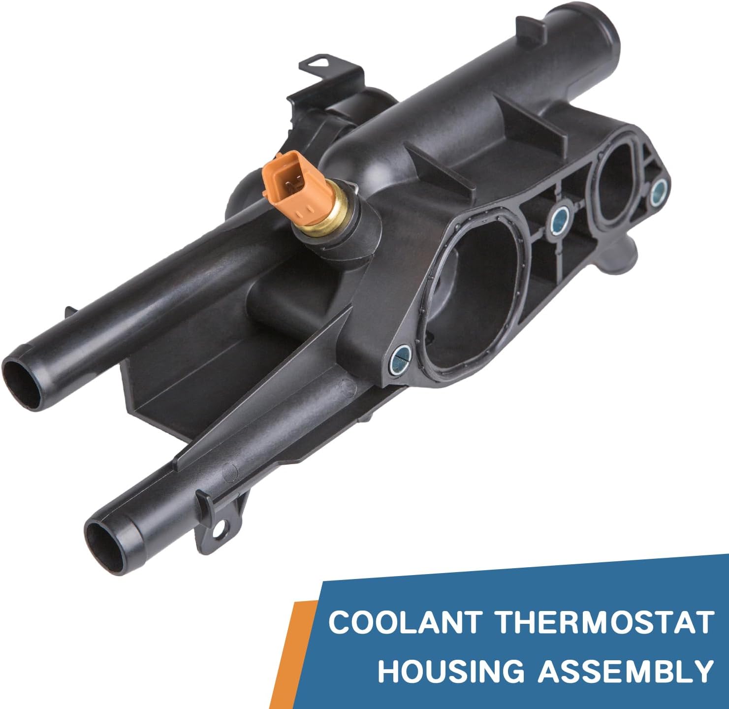 Coolant Thermostat Housing Assembly for Hyundai Sonata Tucson Santa Fe Sport 2010-2016 Kia Sportage Optima Sorento 2011-2016 2.4L L4 Replace 256002G500 25600-2G500 86025 86230 902-5128 817060