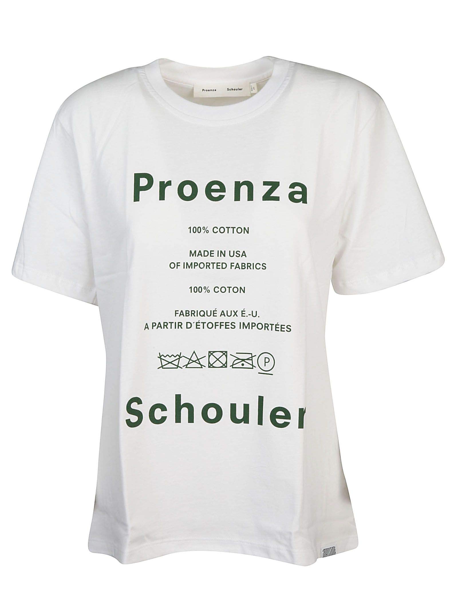 Proenza Schouler Luxury Fashion Womens WL183409821187 White T-Shirt | Season Outlet