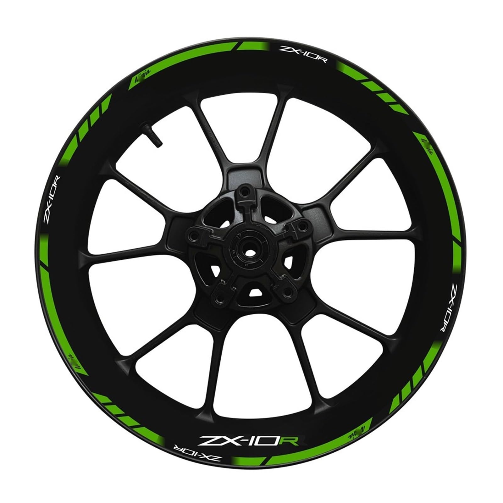 Rim Reflective Sticker for for N&INJA for Zx-10r Motorcycle Wheel Hub Decal Set Decorative Protection for Zx10r for ZX 10R(20)