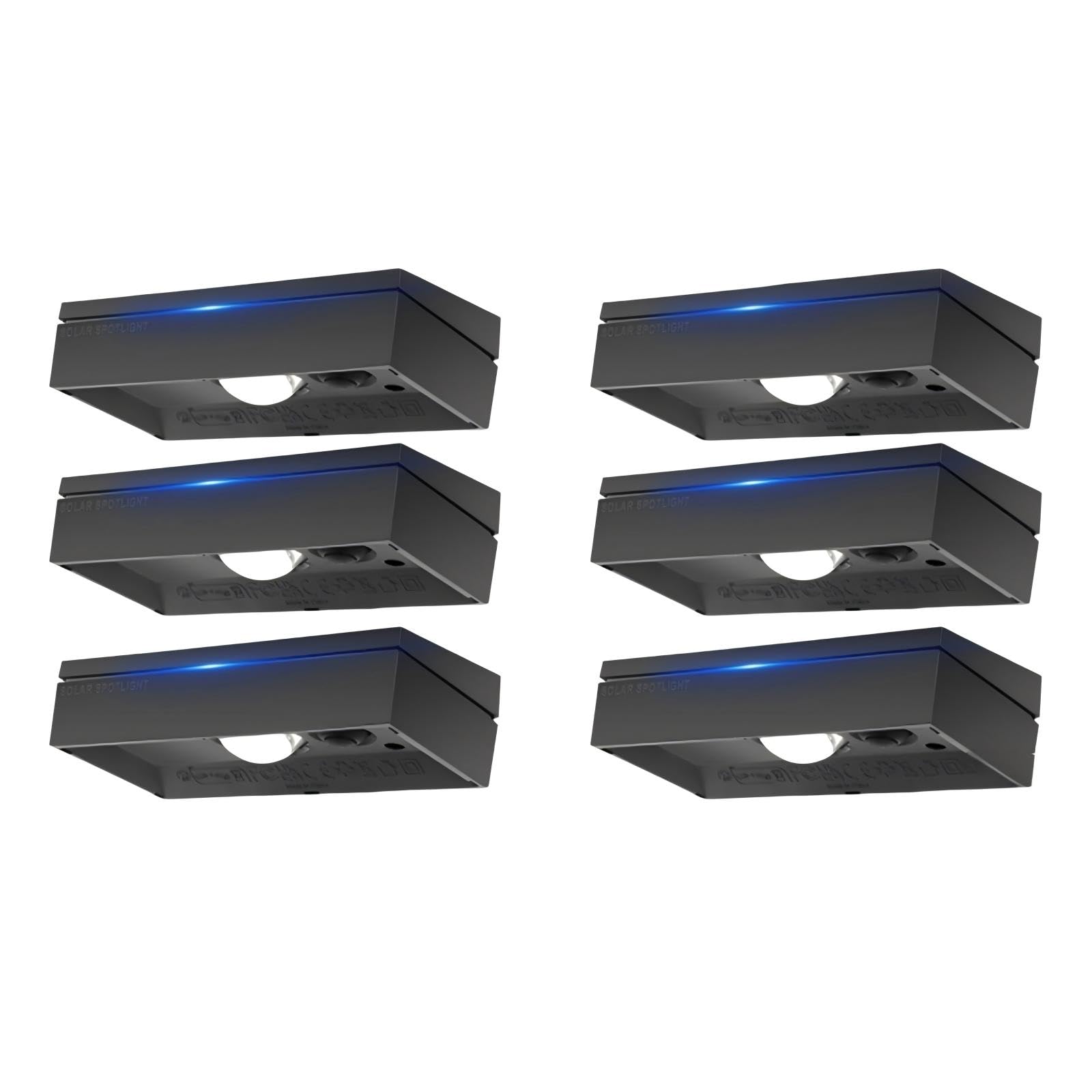 litren 6 Pack Solar Fence Lights Outdoor Wall-Lights - Image 2