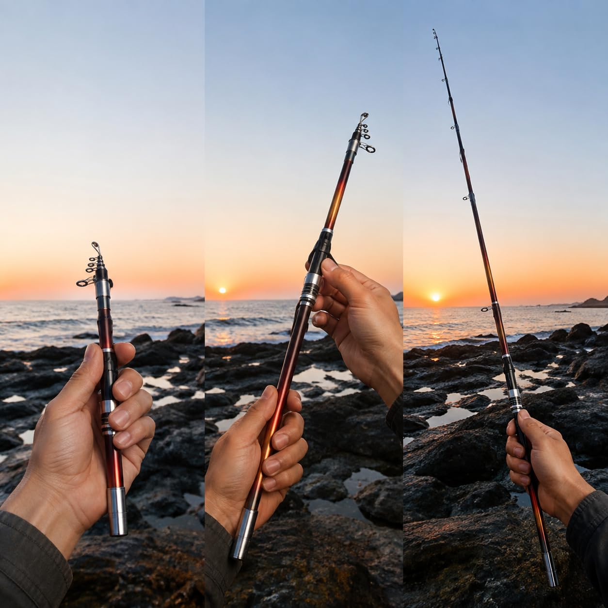 Canna da Pesca Casting Telescopica | Portamulinello solido, Canna per Lancio, Competizioni di pesca, Per Guidatori barca