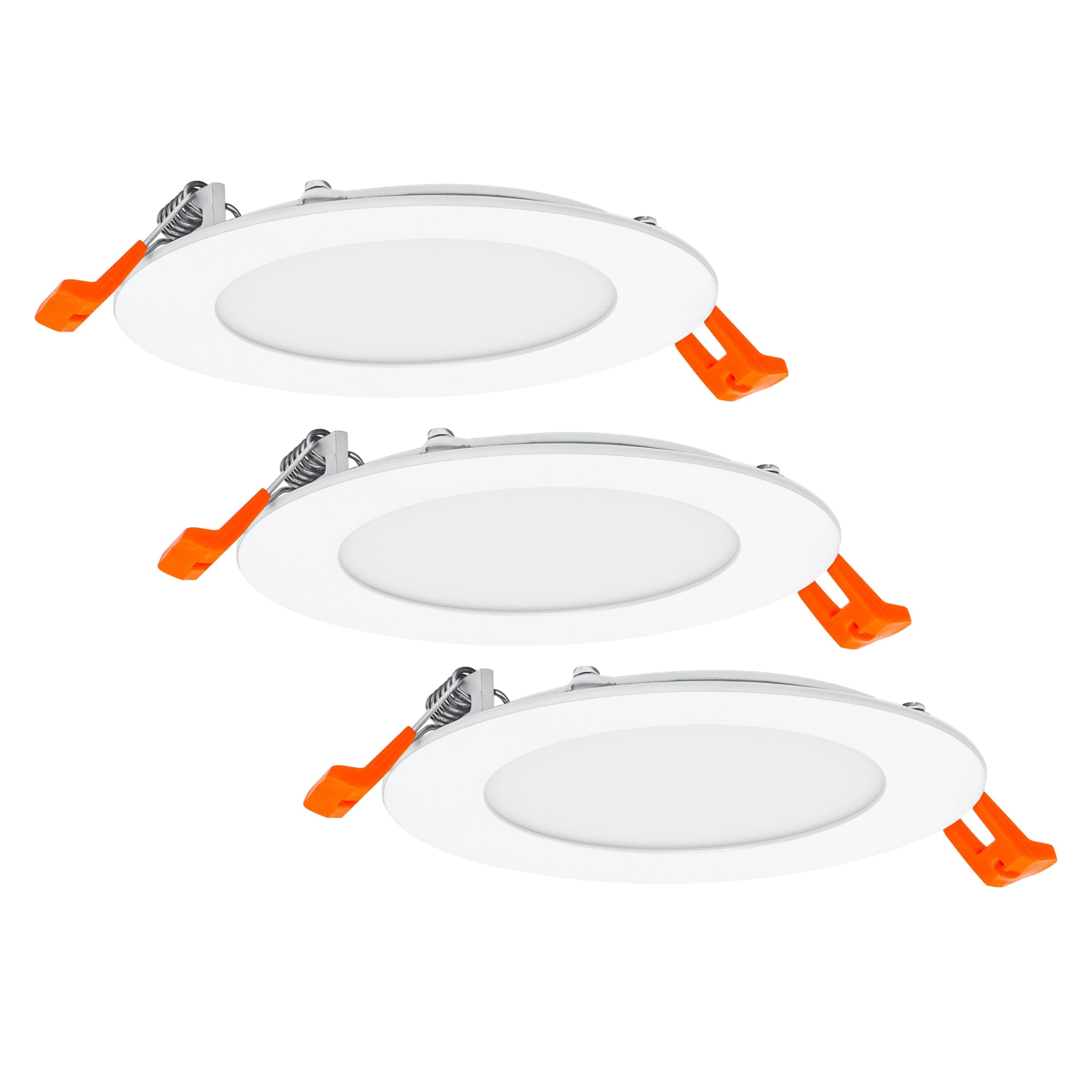 Osram  Pack De 3 Downlight Led Empotrable Redondo Ø12 Cm 800 Lm 8 W Luz Cálido 3000K Ip20, Foco Led Empotrado Para Techos Blanco , Leroy Merlin