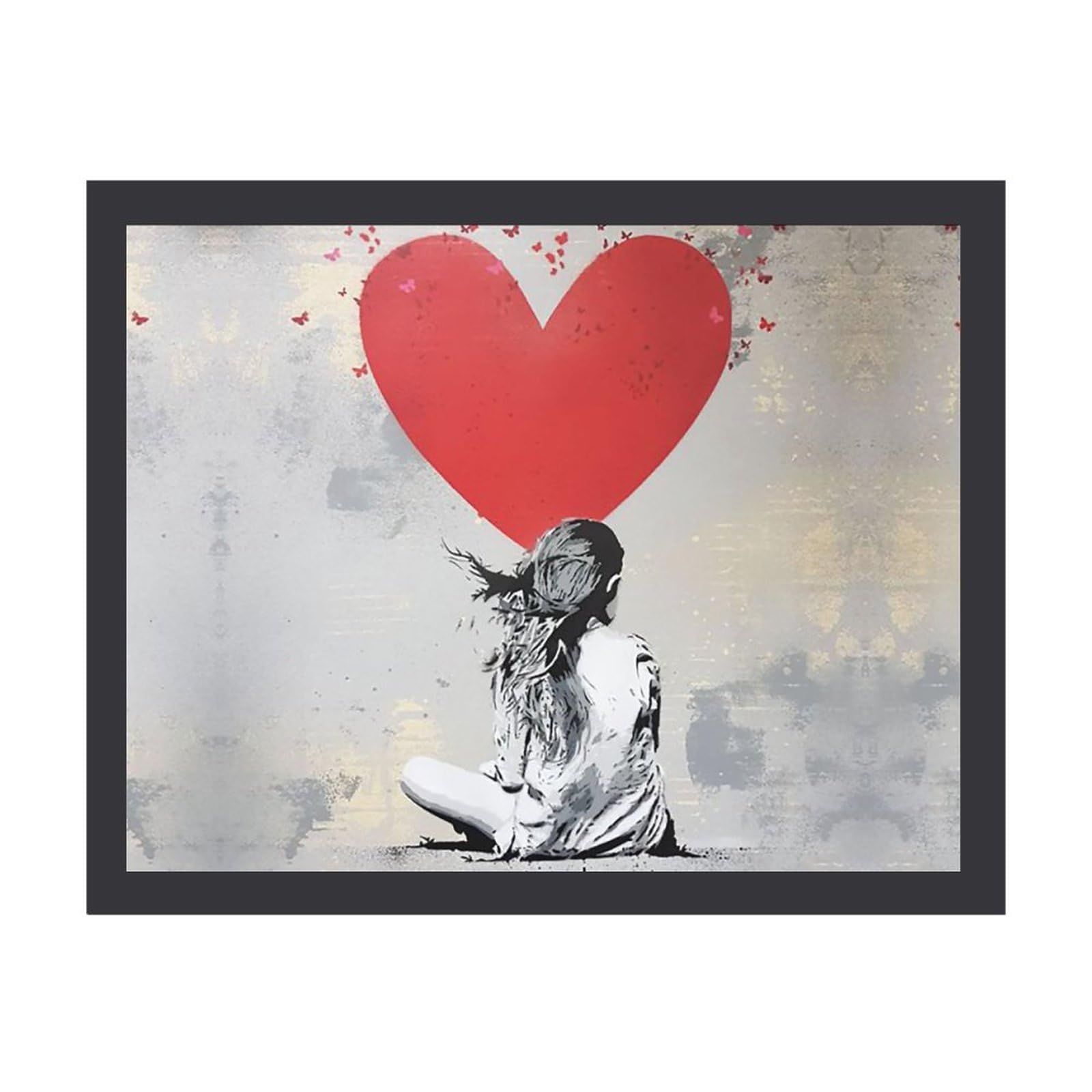 Amazon.co.jp: 額縁 Banksy バンクシー フォトフレーム 木製