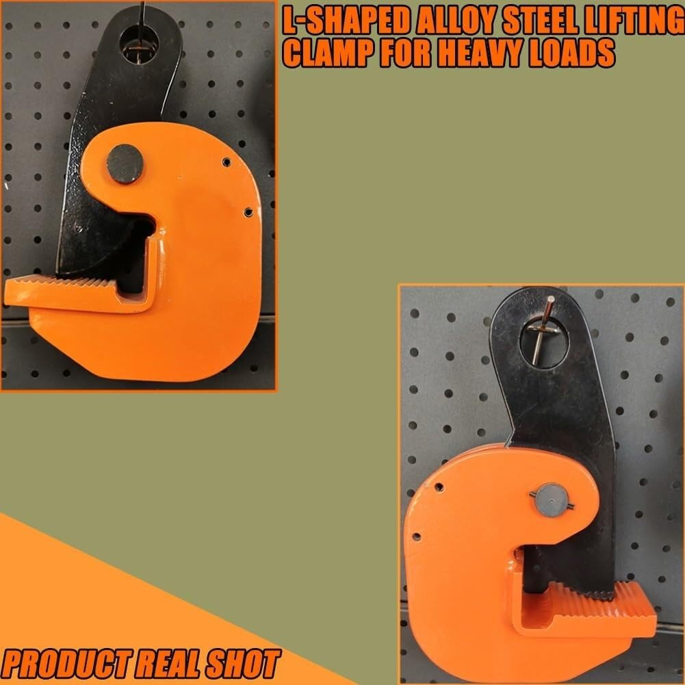Hebeklemmen, horizontale Hebeklemme für Stahlblech, Hebeklemme, robuste Hebeklemme für hohe Beanspruchung (1T)