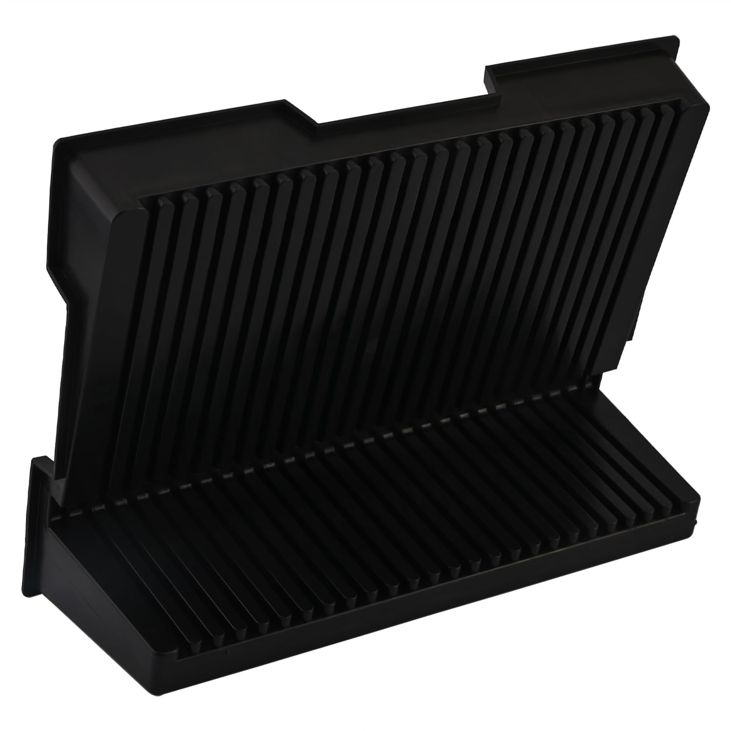 Jutagoss Antistatic PCB Tray ESD Shelf Storage Turnover Rack, L-Type, 25 Slot, 265 x 205 x 95mm (L x W x H) 1Pc