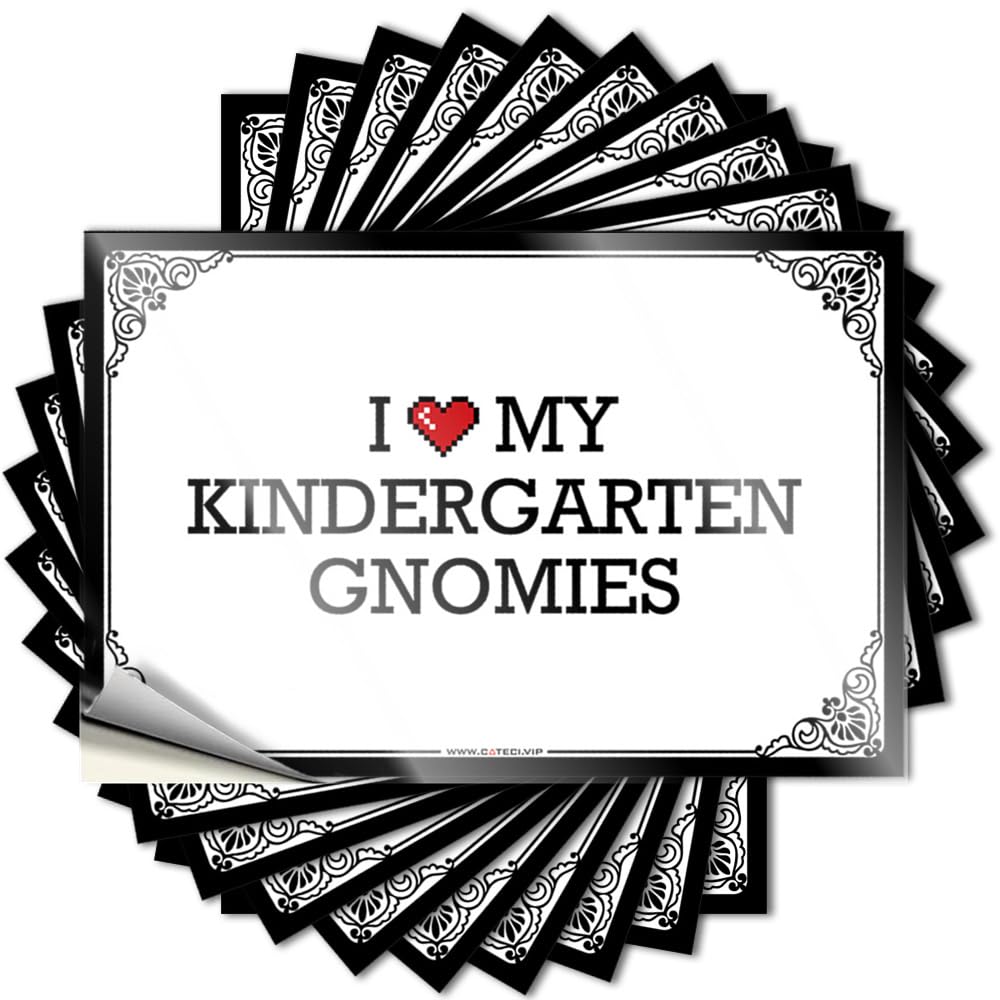 Plush, Decal Bottle I Love My Kindergarten Gnomies | Sports Bath Sets(6X9CM)