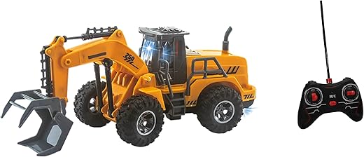 Ruspa Giocattolo Escavatore Radio Comando Ruspa Scavatrice Radiocomandata Mezzi Lavoro RC Martello...