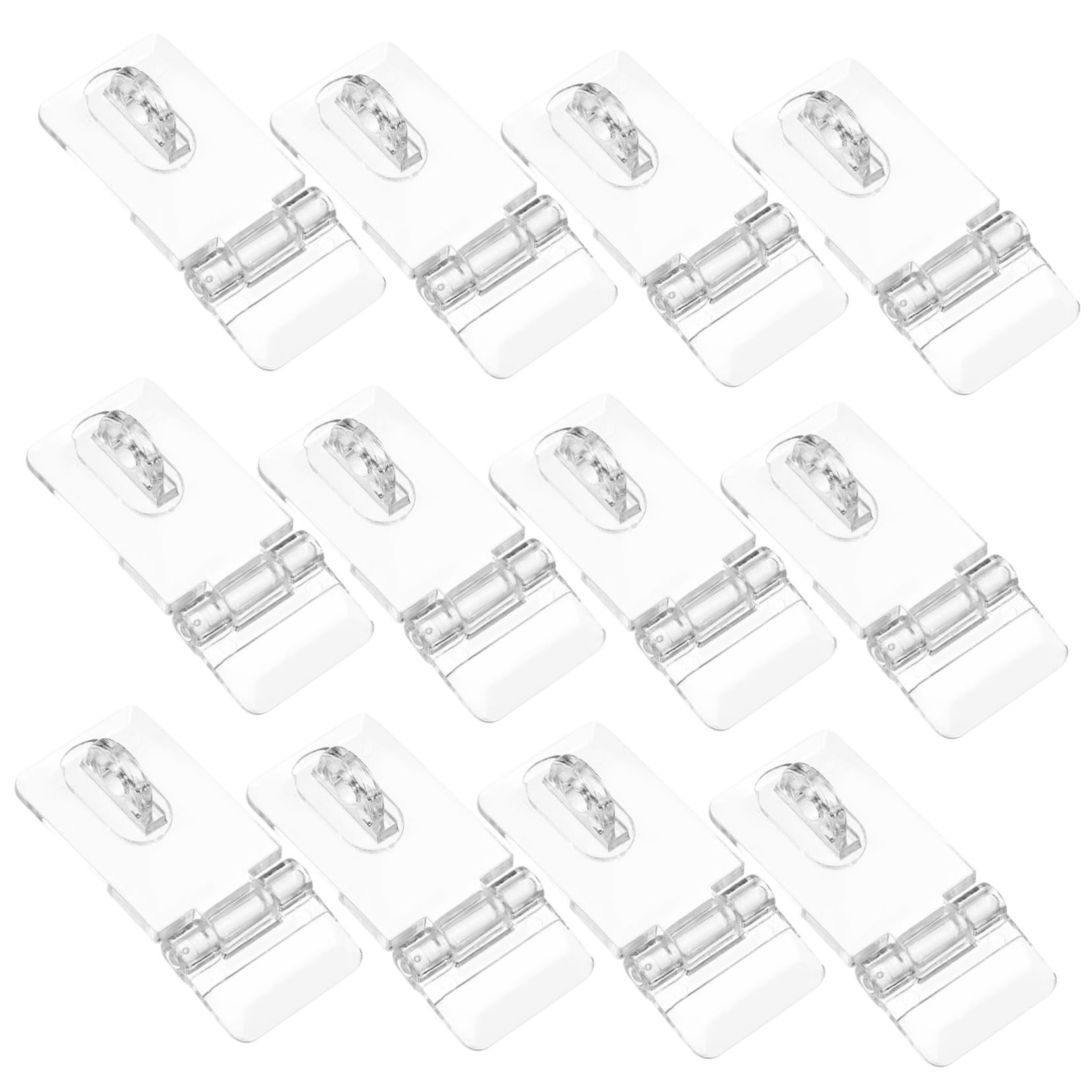SEWACC 12 Sets Acrylic Latch Lock Hasp Buckle Locks for Jewelry Boxes Hinge Latches for DIY Projects