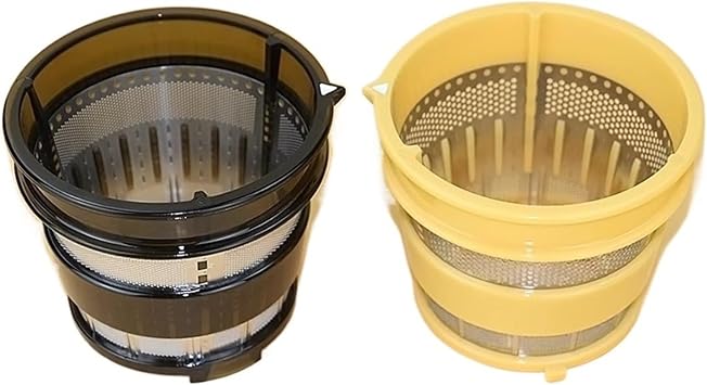 2pcs Slow Juicer Spare Parts Strainer And Coarse Filter Net Of Juice Extractor, Compatible For Hurom, HU-500DG,HU-100PLUS HU-780