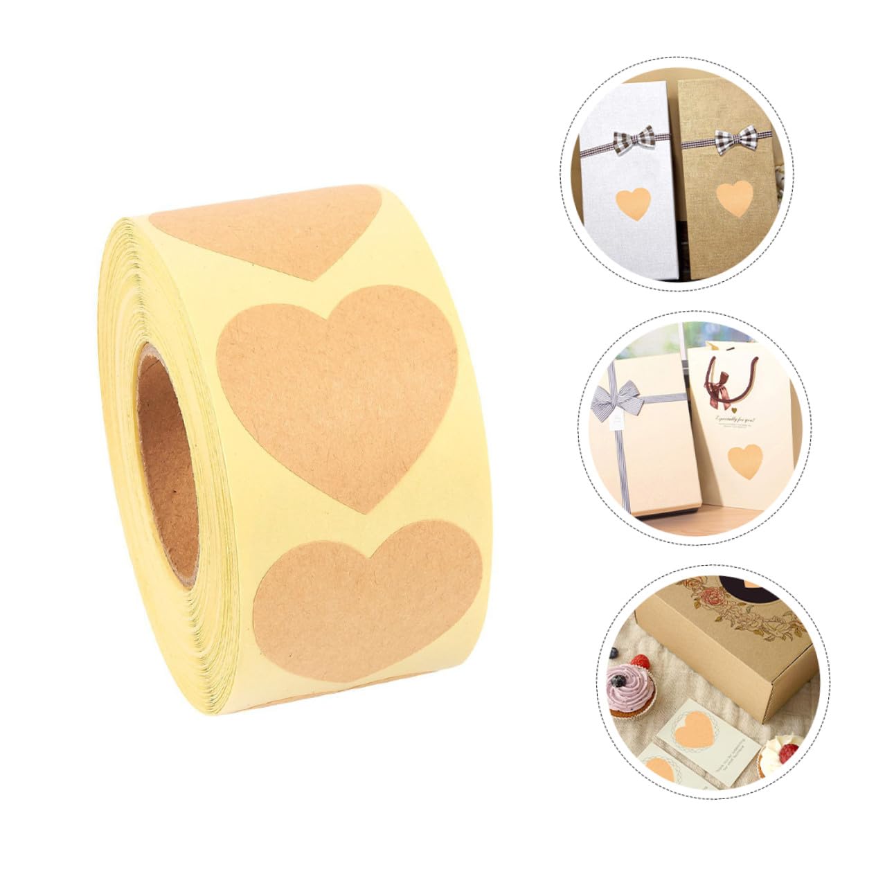 jojofuny 2 set Etichette In Carta Kraft Adesivi Personalizzati Etichette Per Regali Adesivi Te Per Regali Etichette Per Decorazioni 5 * 2