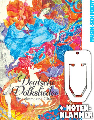 Deutsche VOLK Lieder (Hard Cover) con pratica clip...