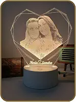 Luminária 3D Led 16 Cores Personalize Sua Foto Presente Criativo