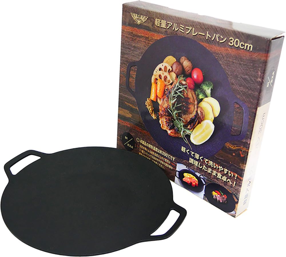 Rondo A5 Size 0.1 inch (3.2 mm) Iron Plate with Handle, Camping, Outdoors, Fishing, Touring, Climbing, Yakiniku, Barbecues