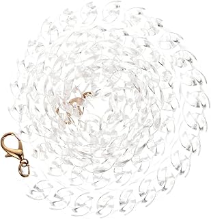 VALICLUD Bolsas Para Bolsas Femininas Acrílico Transparente Frisado Saco Al?a da Cadeia Ombro Corpo Cruz Bolsa Do Saco Da Bolsa Cadeia De Substitui??o Conjunto Cinta Fivelas 100Cm