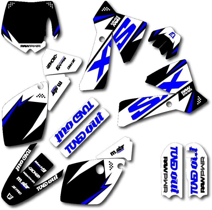 This Graphic Kits fits a KTM 65 Black Blue Shift Graphic Kit 02-08 65sx sx Decal Sticker Racing Kit 2002-2008