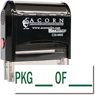 MaxStamp - Large Self-Inking Pkg_ of_ Stamp (Blue Ink)