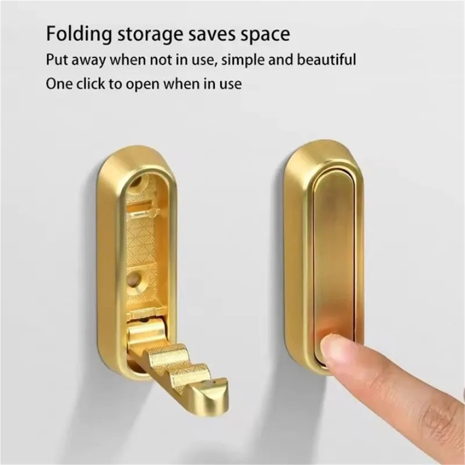 Klappbarer Kleiderhaken Klappbarer Wandhaken aus Aluminiumlegierung