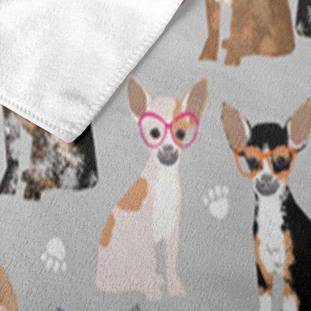 Serviette De Plage Microfibre Chien Chihuahua - Motif Coloré, Séchage Rapide, Légère, Pour Voyage, Yoga, Piscine