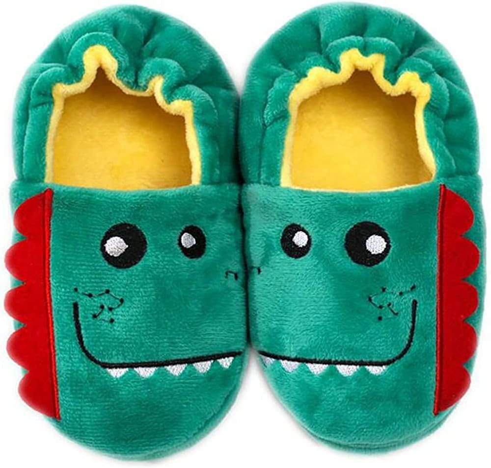 Aggroot Invierno Zapatillas de casa para Niñas Niños Zapatillas Antideslizantes Animales Pantuflas Cálido Suave Felpa Cómodo Zapatos
