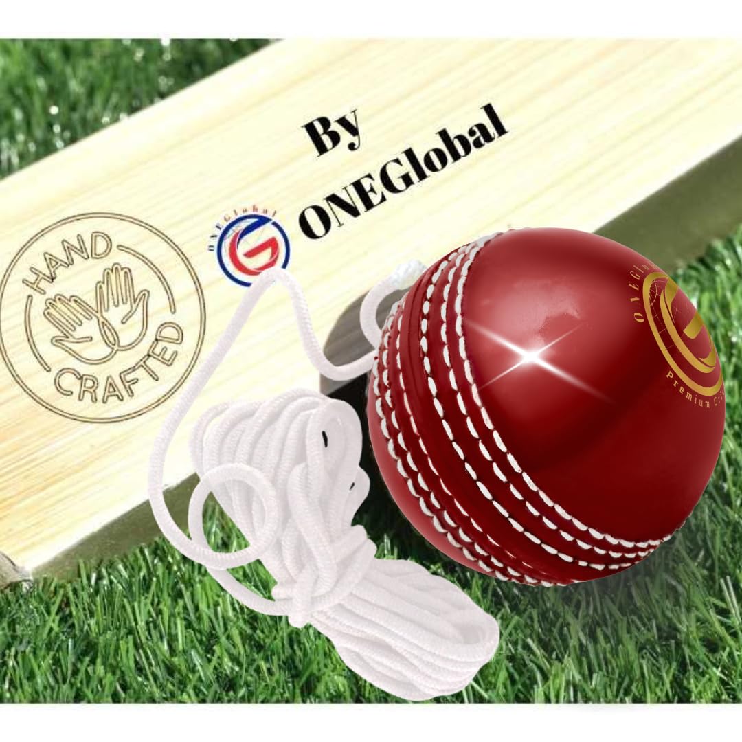 Incrediball Pelota de críquet suave para colgar interiores y exteriores entrenamiento en solitario 1 rojo