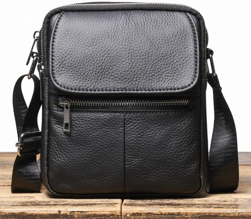 Men's Front Layer Cowhide Shoulder Bag Versatile Casual Crossbody