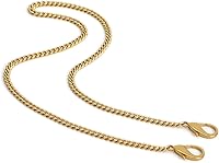 Vista 27 de Mini Linda Correa de Cadena de Bolso de Mano Correa de Repuesto para Bolso de Mano con Hombro Accesorios de Encanto (Oro Antiguo, 33 cm)