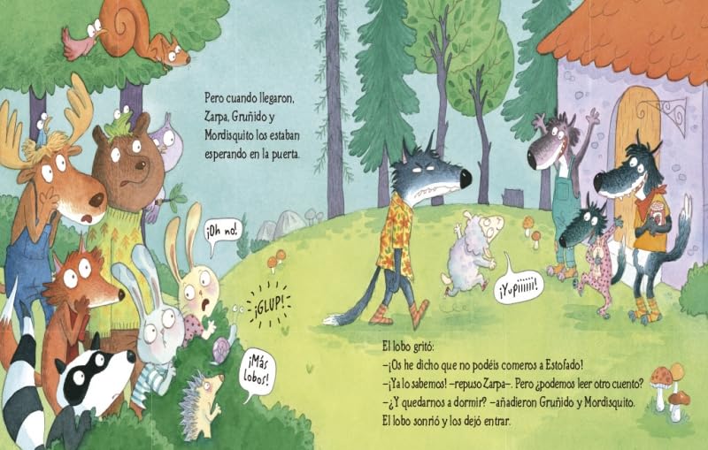 Los lobos que vinieron a cenar / The Wolves that Came to Dinner (Cuentos infantiles)