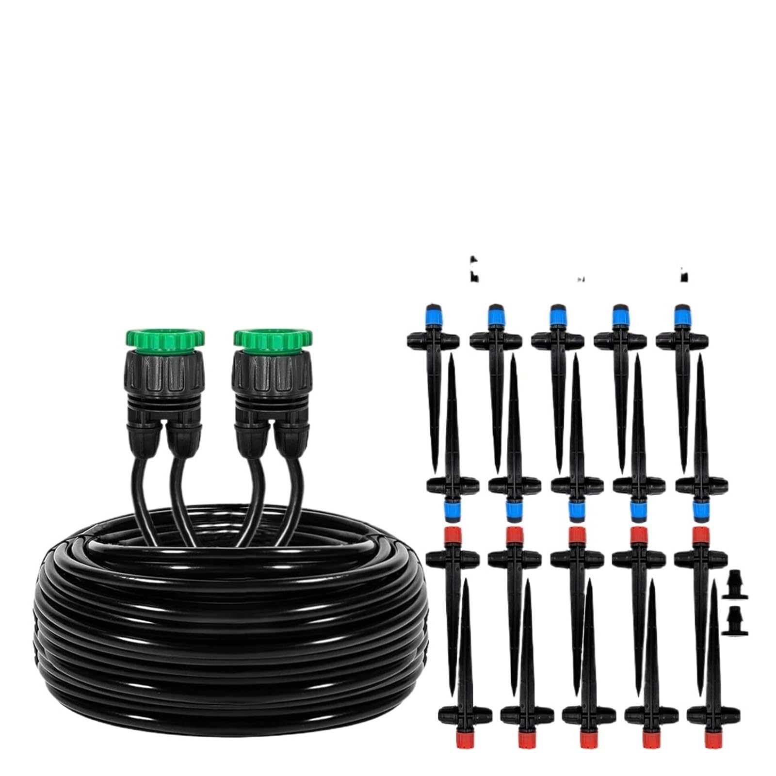 Kit di irrigazione a goccia con irrigatore a spillo, sistema di irrigazione automatico delle piante for il giardino della serra, set di attrezzature for l'irrigazione fai-da-te(30m)
