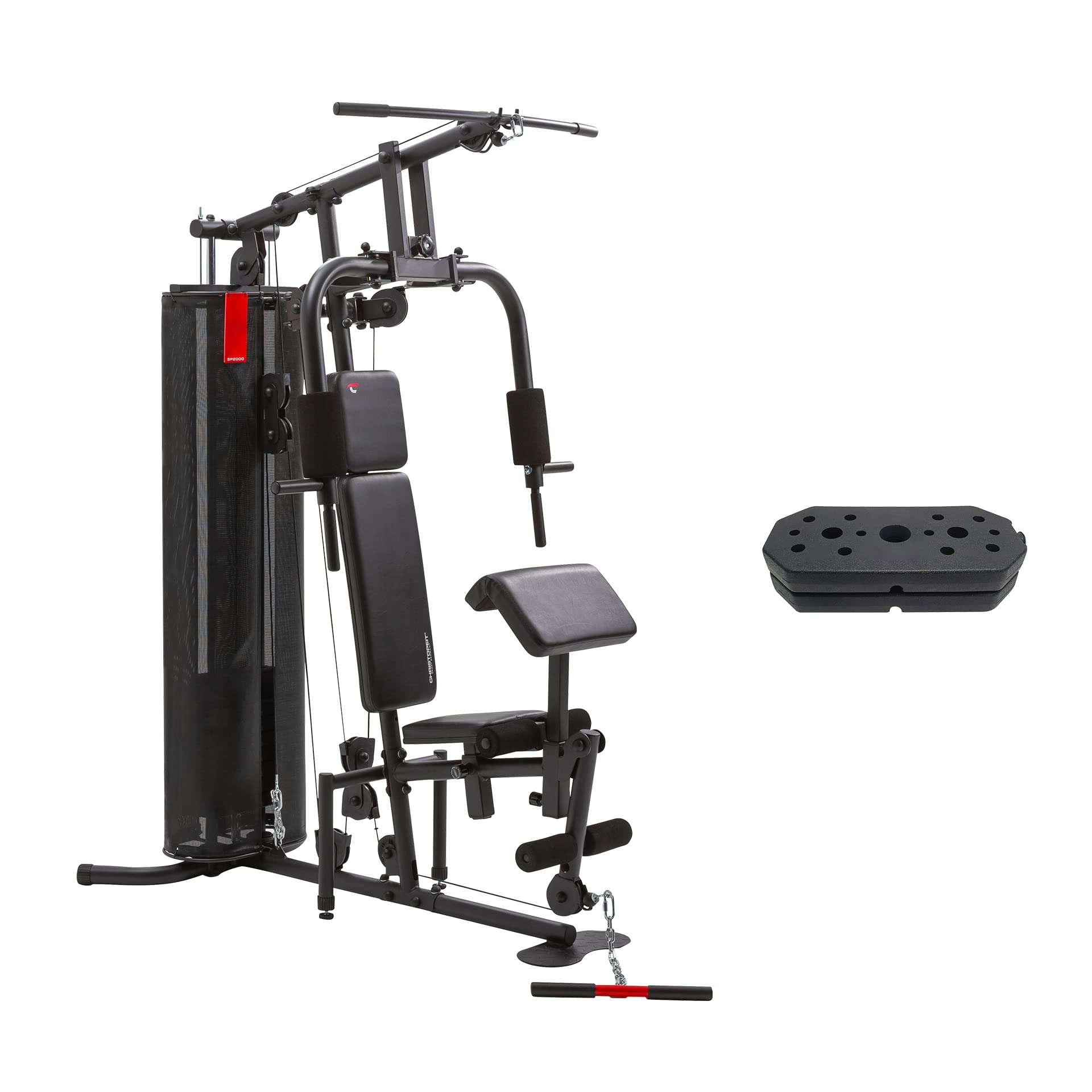 Christopeit Sport SP 2000 - Kraftstation für Oberkörper, Arme, Bauch und Beine - Ganzkörpertraining zuhause - Multi-Gym