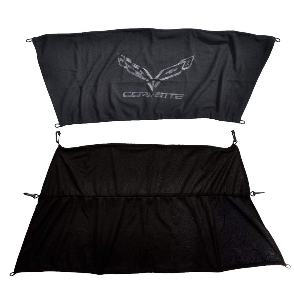 Trunk Security Upper Cargo Shade Cover For CORVETTE C7 2014 15 16 17 18 2019 NEW (Lower Upper with Corvette Embelm & Writting)