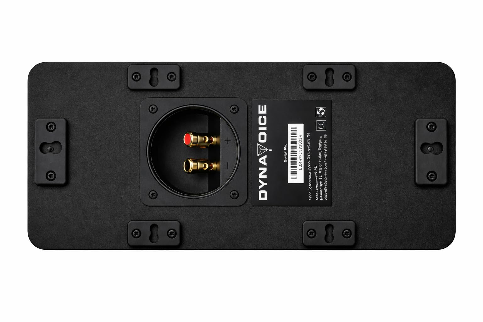 Dynavoice Magic CR-4 Nero Opaco – Diffusore Centrale Passivo 2 Vie, Woofer 2x4 + Tweeter 1", Solo 11 cm di Profondità, Bass Reflex Frontale, per Home Cinema.