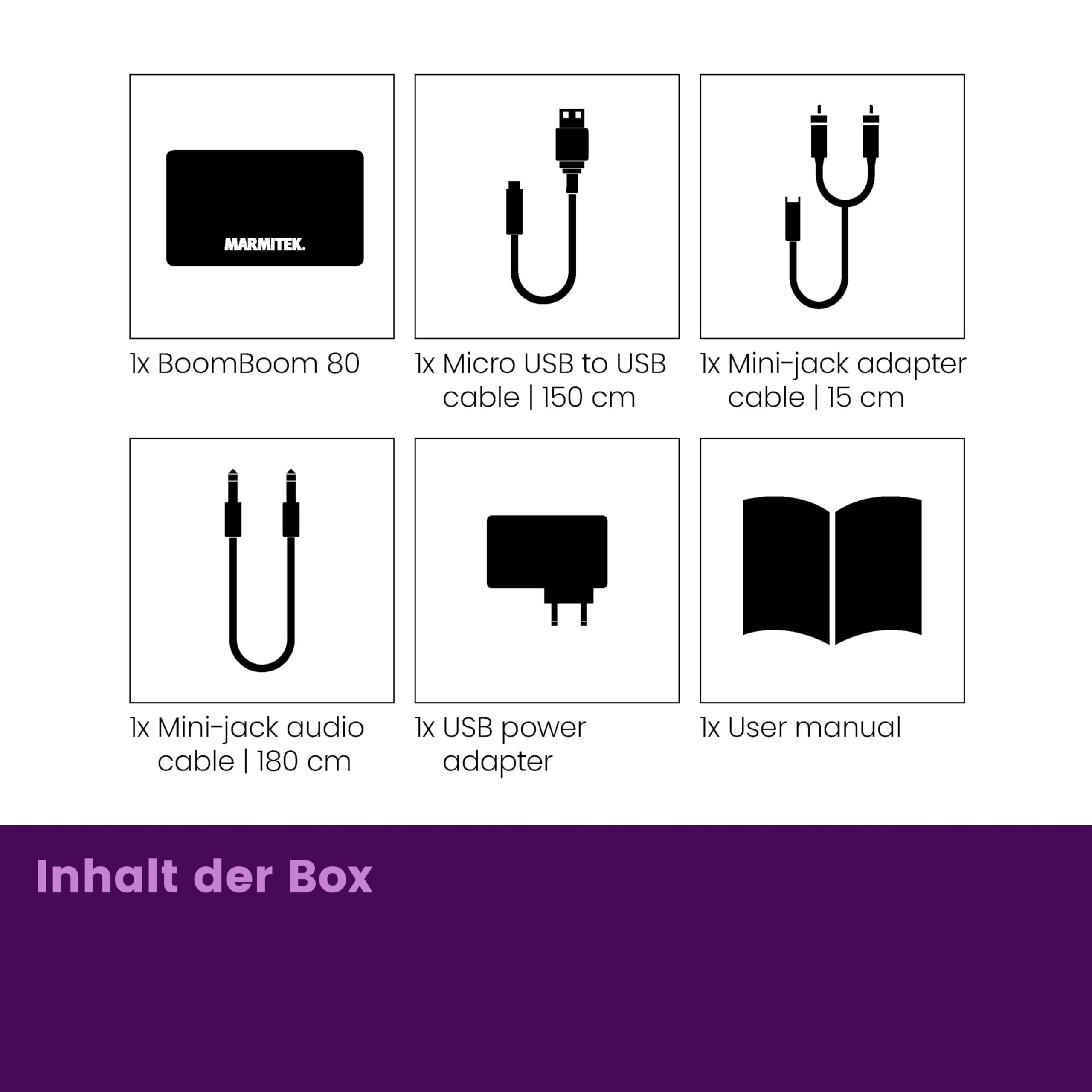 Bluetooth Empfänger Marmitek BoomBoom 80 – Musik kabellos streamen – NFC & 3,5mm Klinke – HiFi Stereo Klang – Kompakter Bluetooth Receiver – Heim HiFi | Audio Receiver zum Musikstreaming auf HiFi-Anlage, 3,5 mm Klinke, USB-Strom, A2DP, Standby-Funktion un