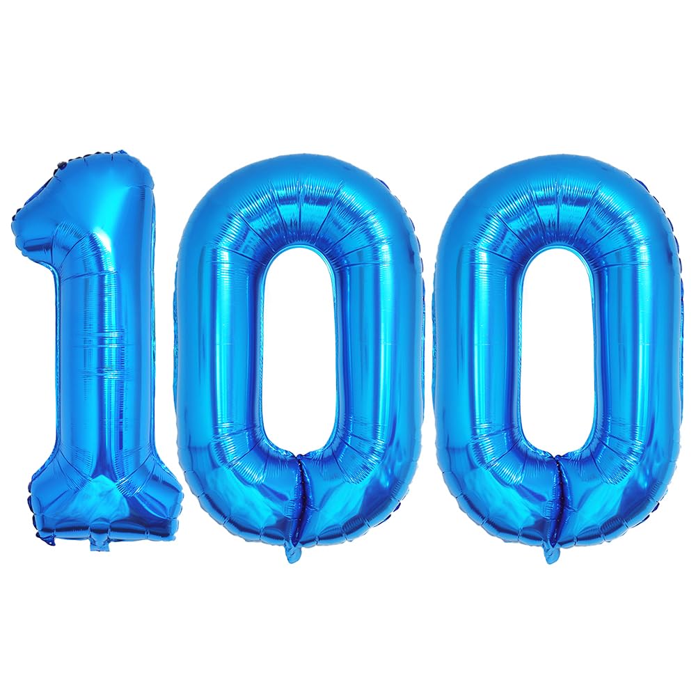 Foil Globo Número 5 Azul 40" (101cm), Inflable Helio o aire, Gigante Numeros 0-9, 10-19, 20-29, 30-100, Grande Globos Decoración para La Boda Aniversario y Cumpleaños Fiestas — view 372